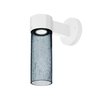 Besa Lighting Juni 10 Outdoor Sconce, Blue Bubble, White Finish, 1x4W LED JUNI10BL-WALL-LED-WH